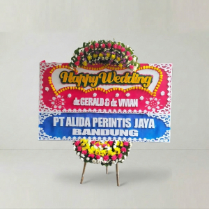 Bunga Papan Pernikahan APJ01