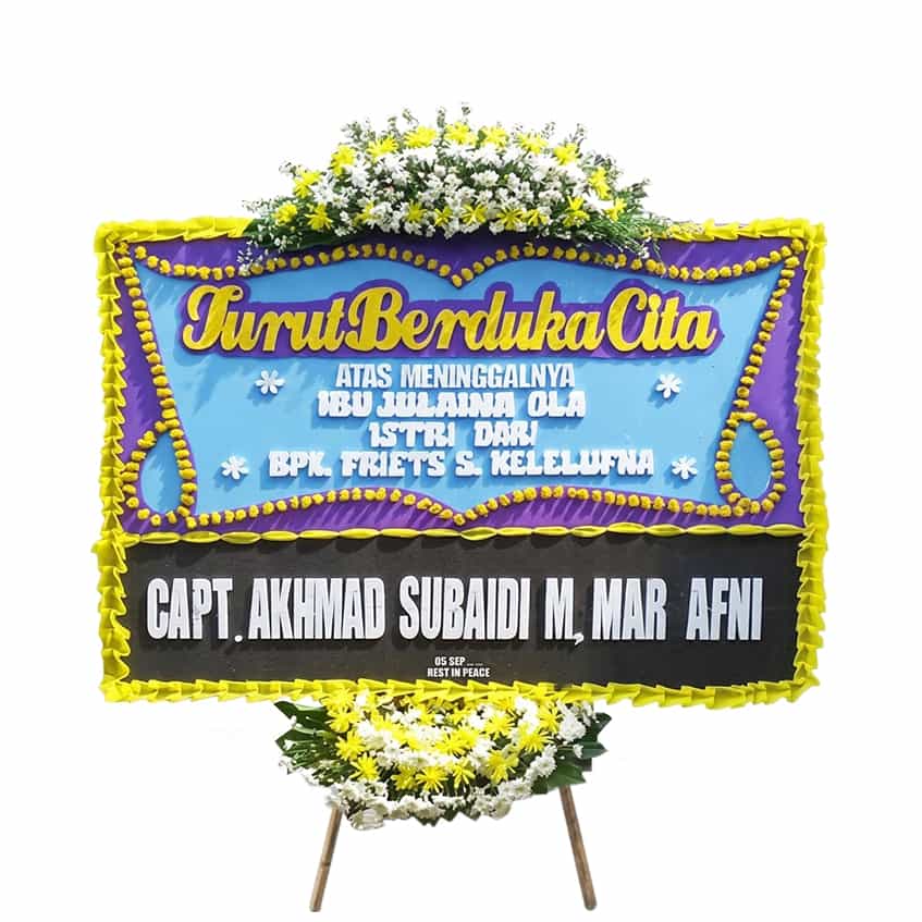 bunga papan duka cita