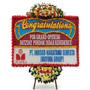 bunga papan conratulations