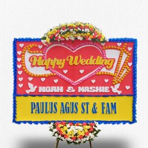 Papan Bunga Wedding BPSW-06A
