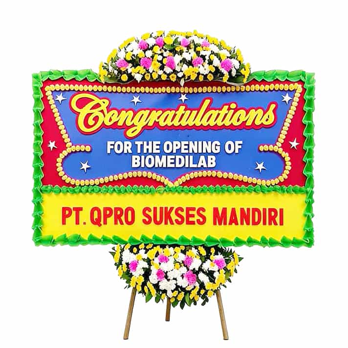 bunga papan congratulations