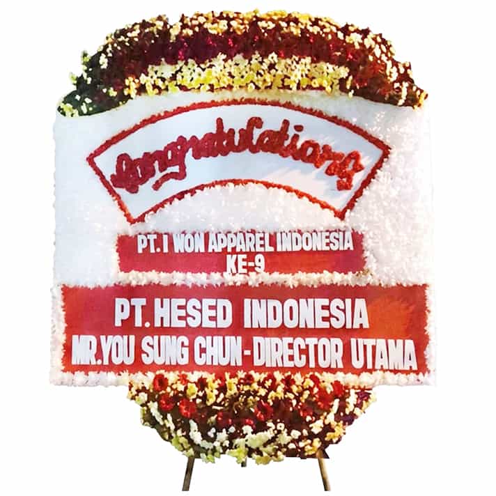 bunga papan congratulations