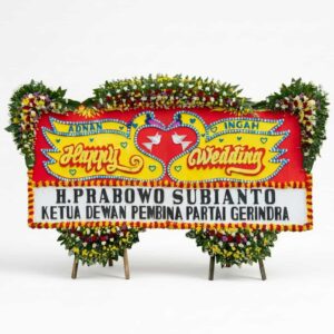 Bunga papan pernikahan jumbo