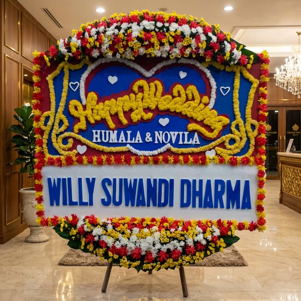 Bunga Papan Pernikahan Hotel Savoy Homann