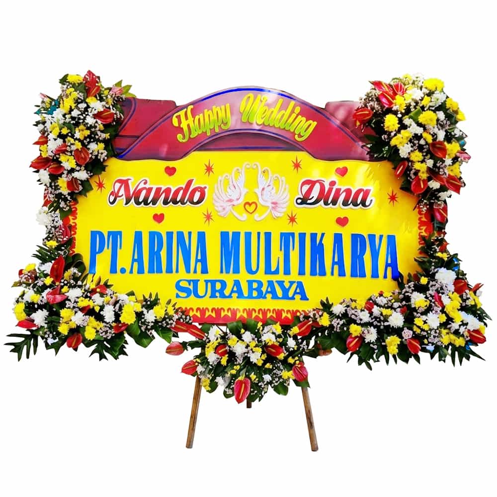 Bunga Papan Pernikahan Surabaya