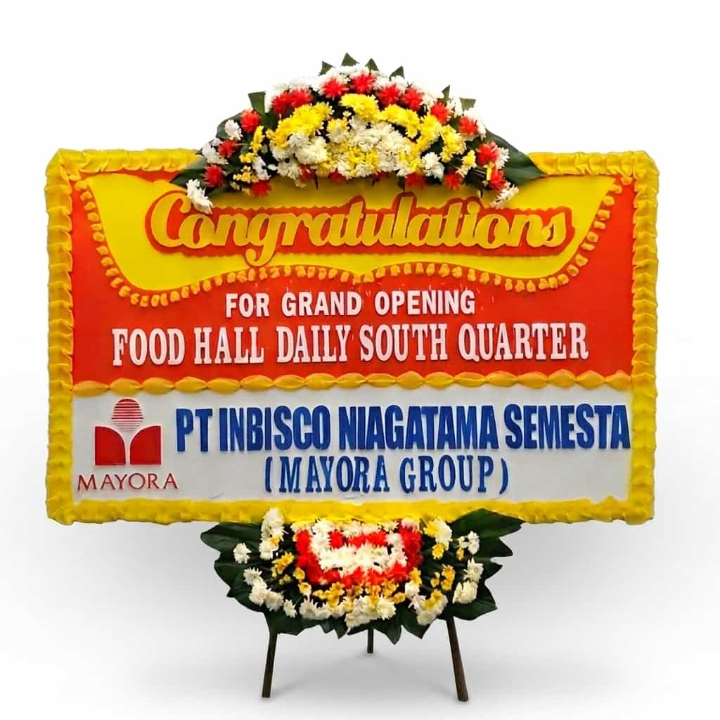 bunga papan conratulations