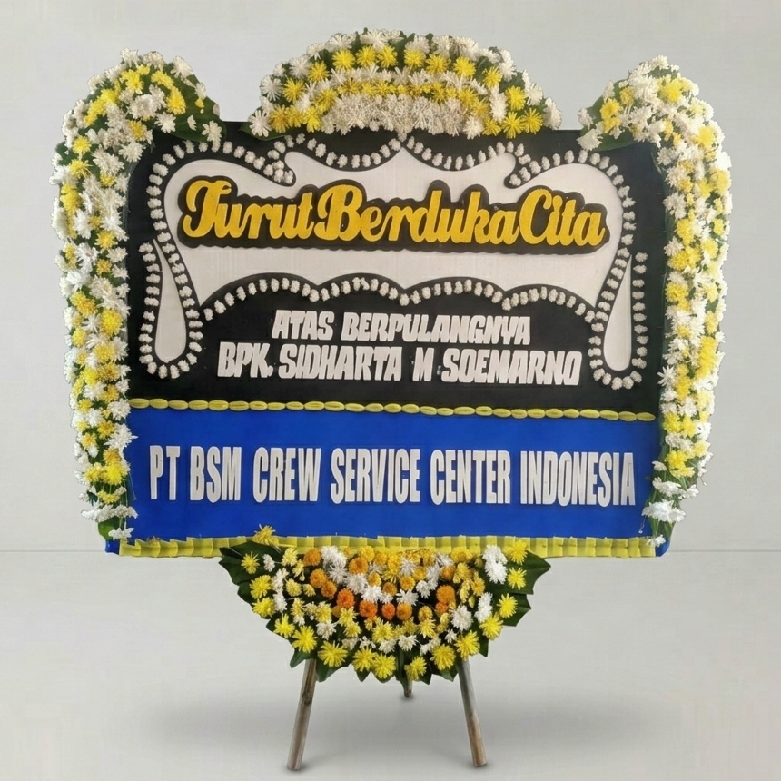 bunga papan duka cita rumah duka sumber waras