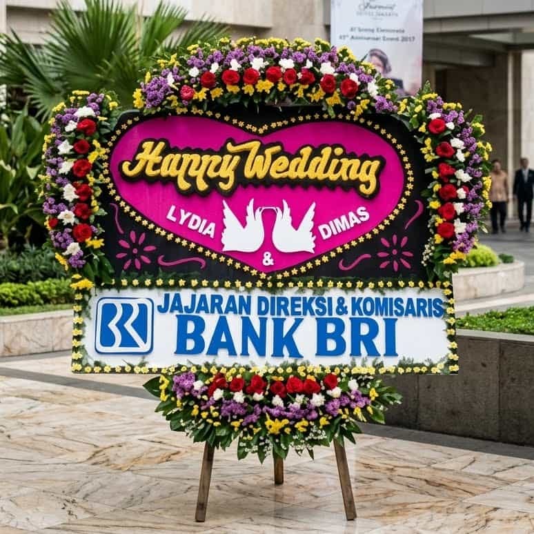 bunga papan pernikahan Hotel Fairmont jakarta