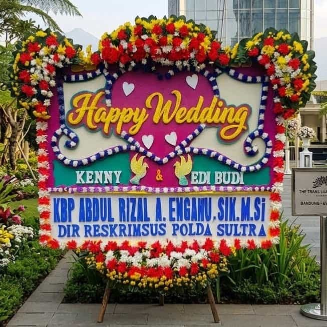 bunga papan pernikahan The Trans Luxury Hotel Bandung