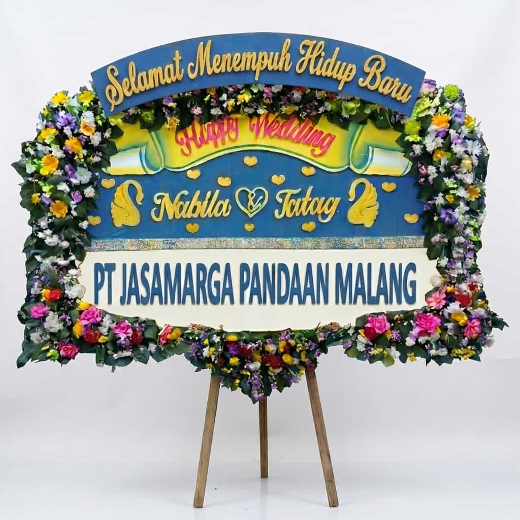 bunga papan pernikahan hotel shangri-la surabaya