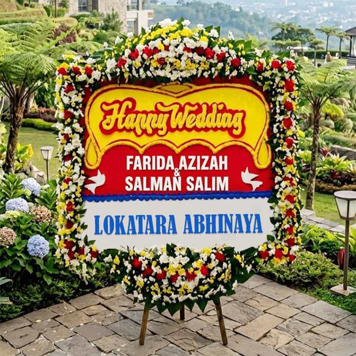bunga papan wedding InterContinental Bandung Dago Pakar