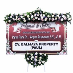 bunga papan selamat bali