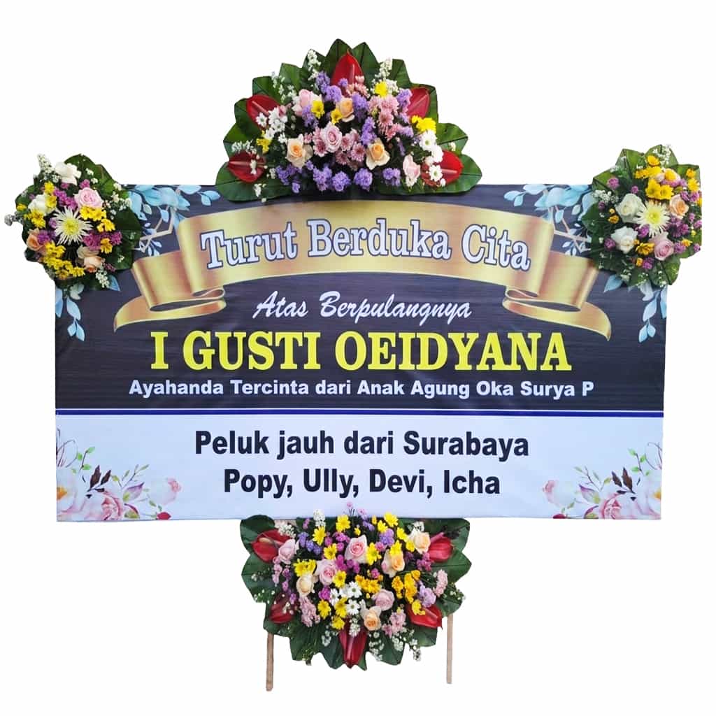 bunga papan duka cita bali
