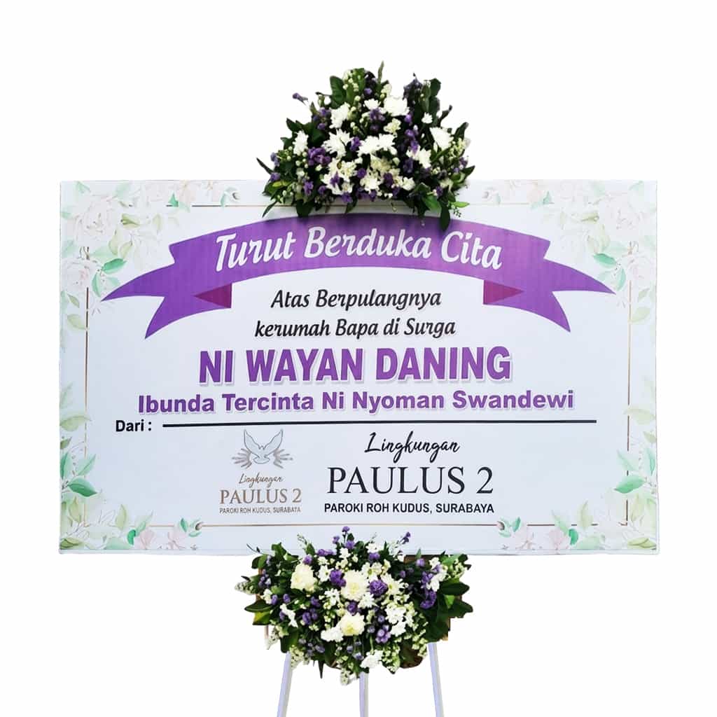 bunga papan duka cita bali