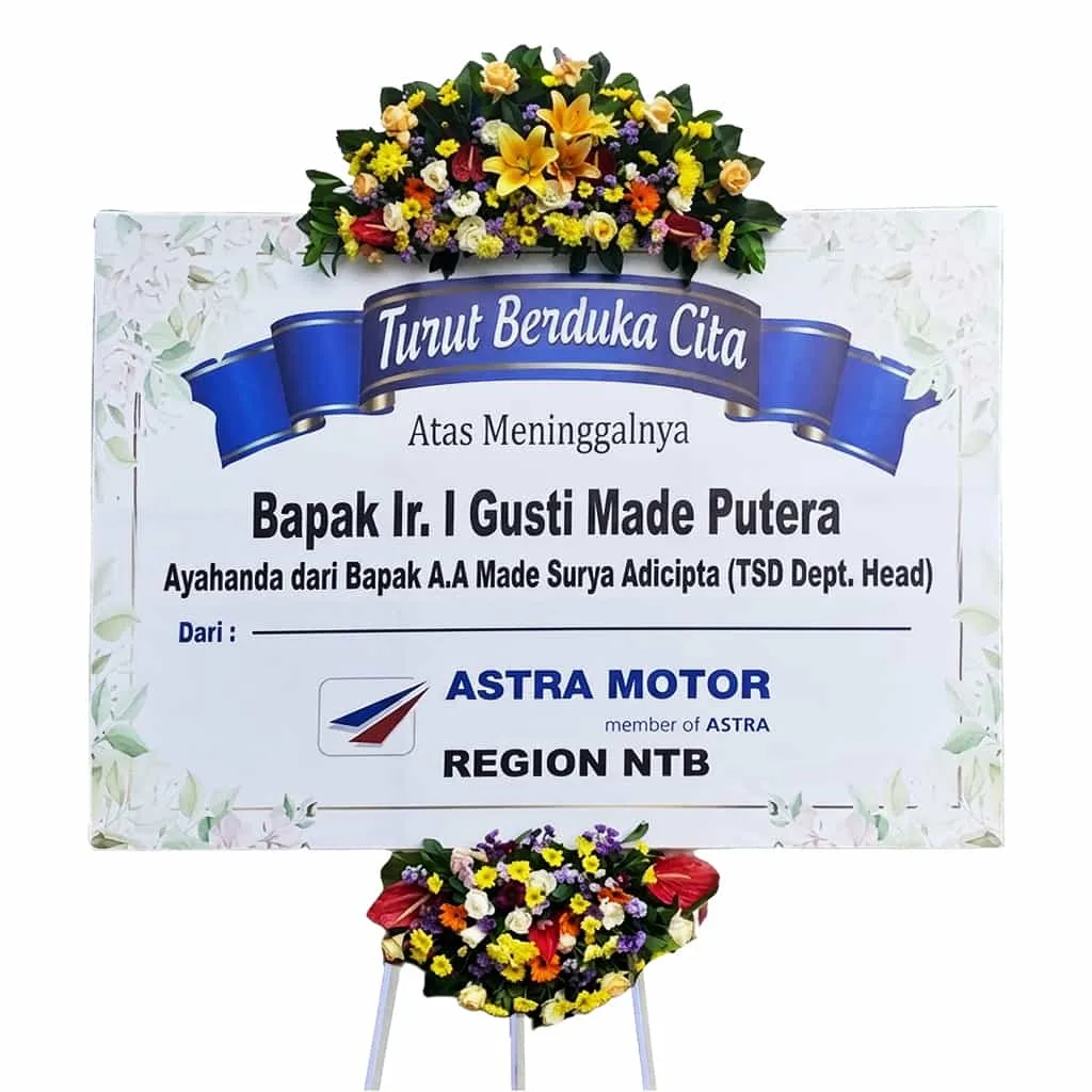 bunga papan duka cita bali