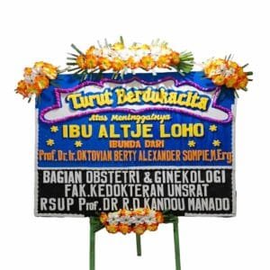 Bunga Papan Duka Cita Manado