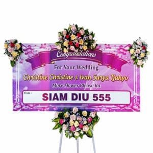 bunga papan wedding bali | pernikahan bali
