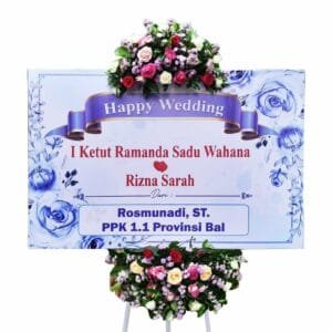 bunga papan wedding bali | pernikahan bali
