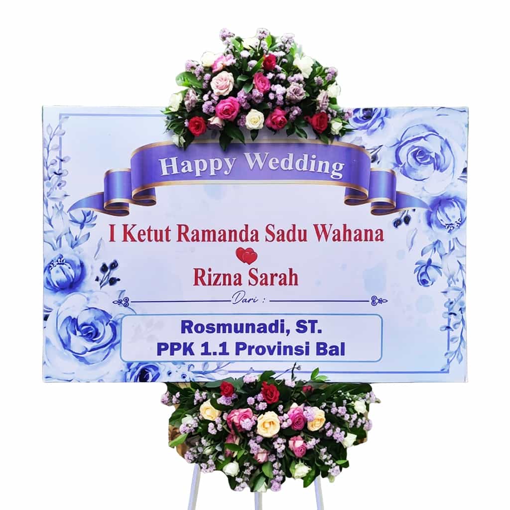bunga papan wedding bali | pernikahan bali