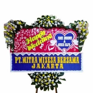 bunga papan happy wedding | pernikahan cirebon