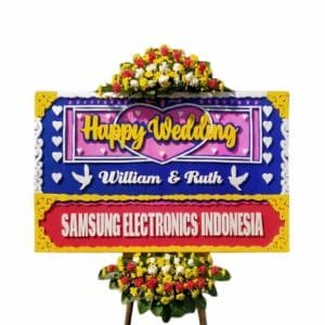 bunga papan happy wedding | pernikahan cirebon