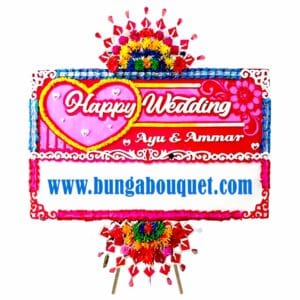 Bunga Papan Wedding | Pernikahan Makassar