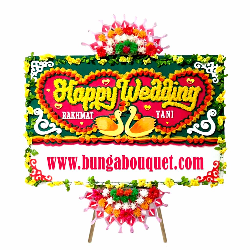 Bunga Papan Wedding | Pernikahan Makassar