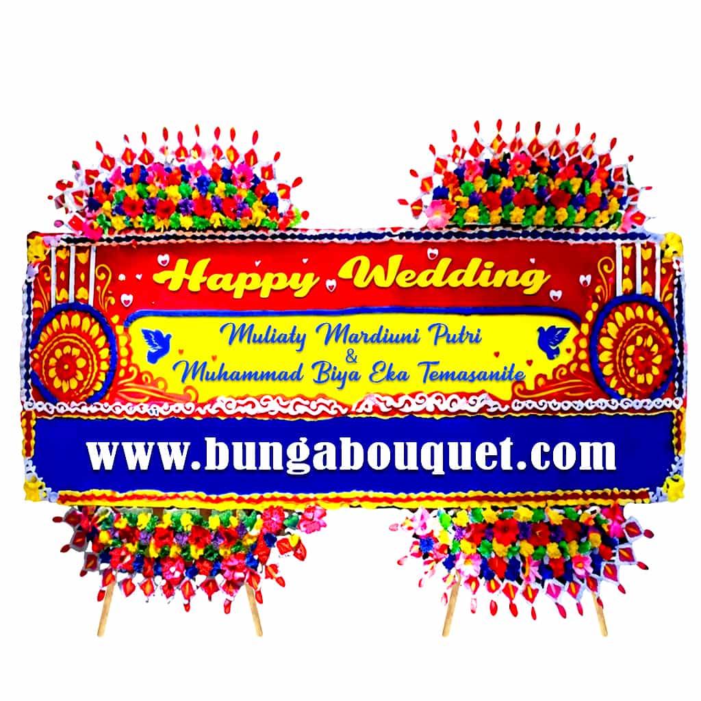 Bunga Papan Wedding | Pernikahan Makassar
