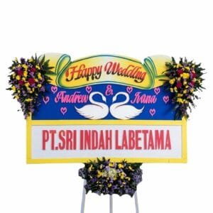 Bunga Papan Happy Wedding | Pernikahan Malang