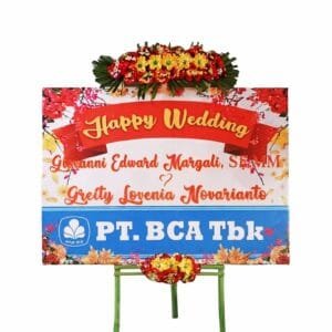 Bunga Papan Wedding | Pernikahan Manado