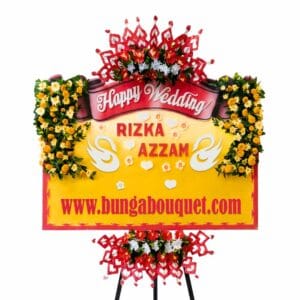 bunga papan wedding semarang