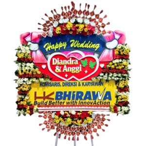 bunga papan wedding semarang