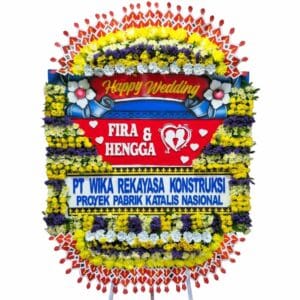 bunga papan wedding semarang
