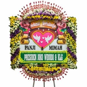 bunga papan wedding semarang