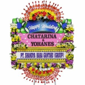 bunga papan wedding semarang