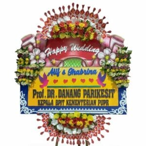 bunga papan wedding semarang