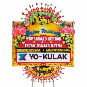 bunga papan wedding semarang