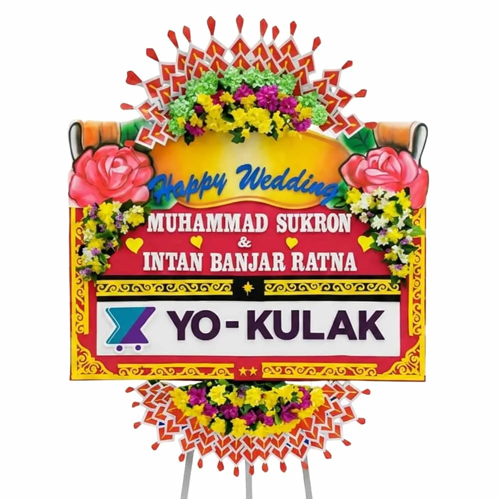 bunga papan pernikahan | wedding semarang