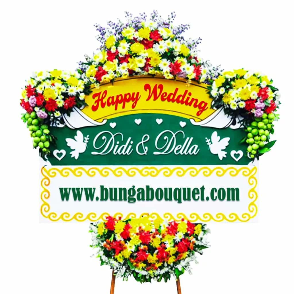 bunga papan pernikahan | wedding yogyakarta