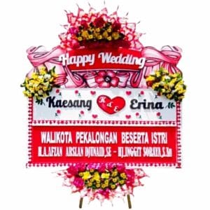 bunga papan pernikahan solo