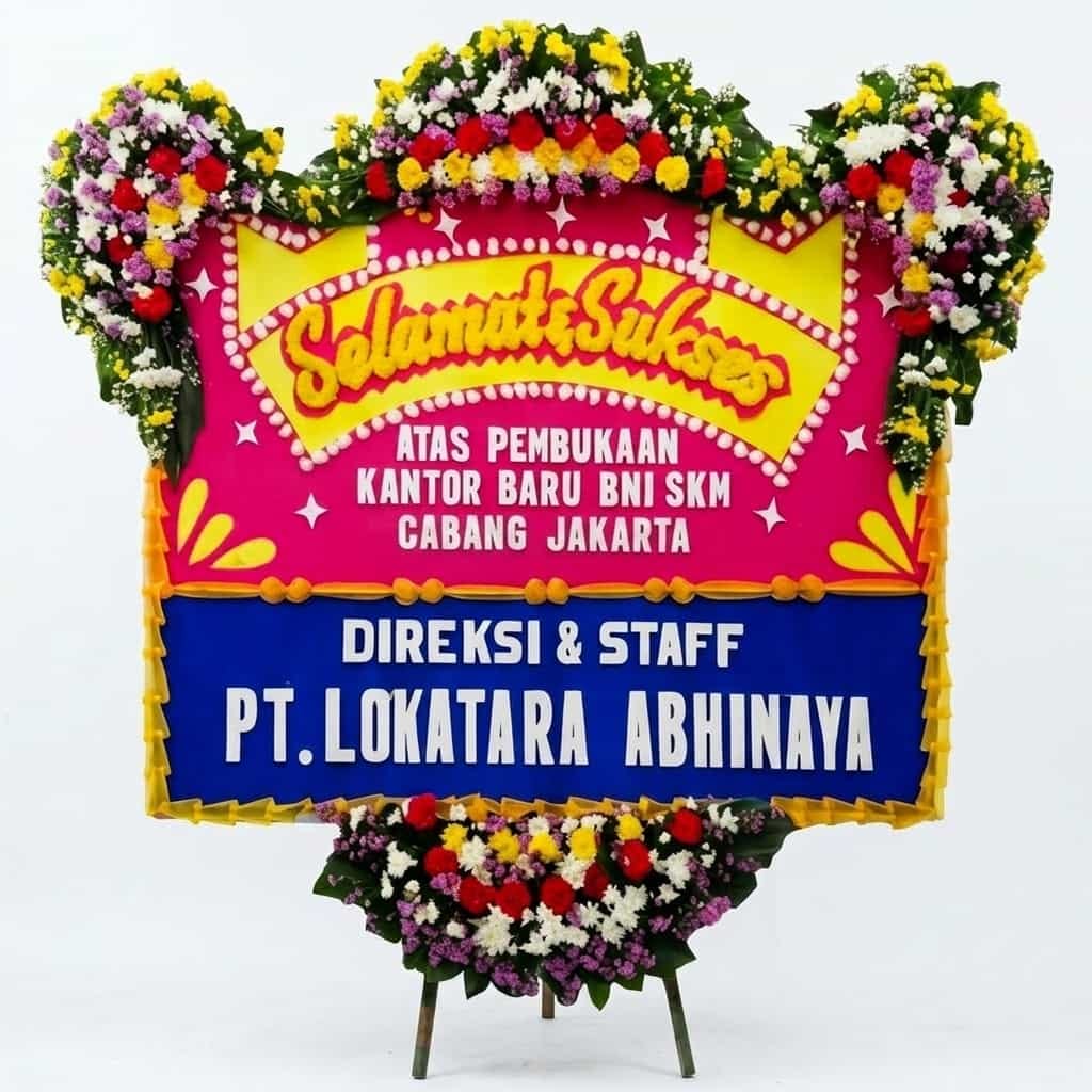 bunga papan peresmian SCBD Jakarta Selatan
