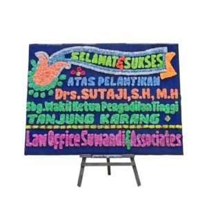 Bunga Papan Selamat & Sukses - Pelantikan Bandar Lampung