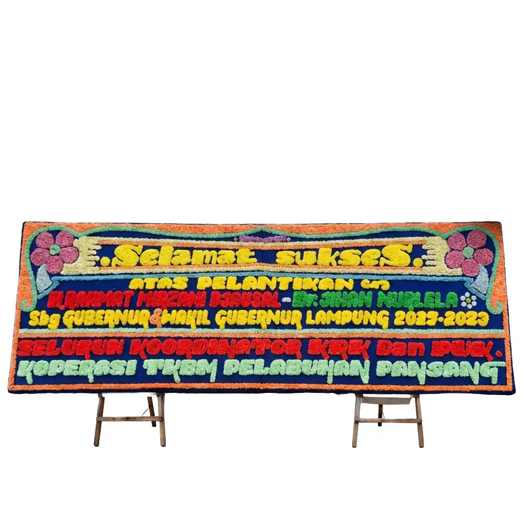Bunga Papan Selamat & Sukses - Pelantikan Bandar Lampung