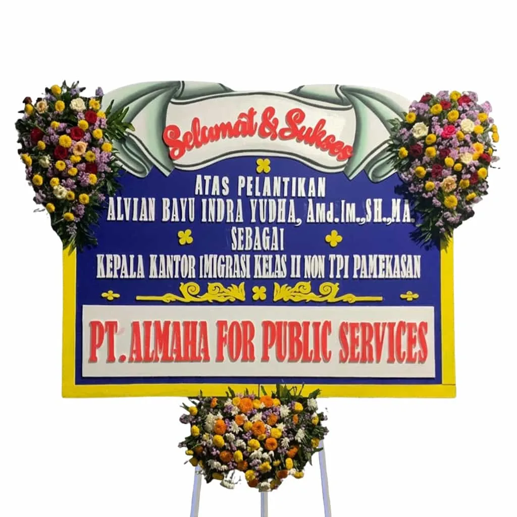 Bunga Papan Selamat & Sukses | Pelantikan Malang