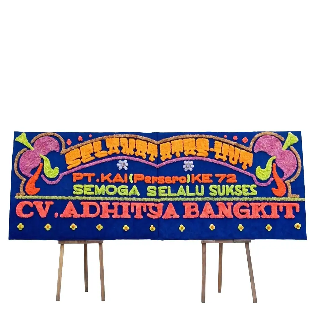 Bunga papan Selamat & Sukses - HUT Medan