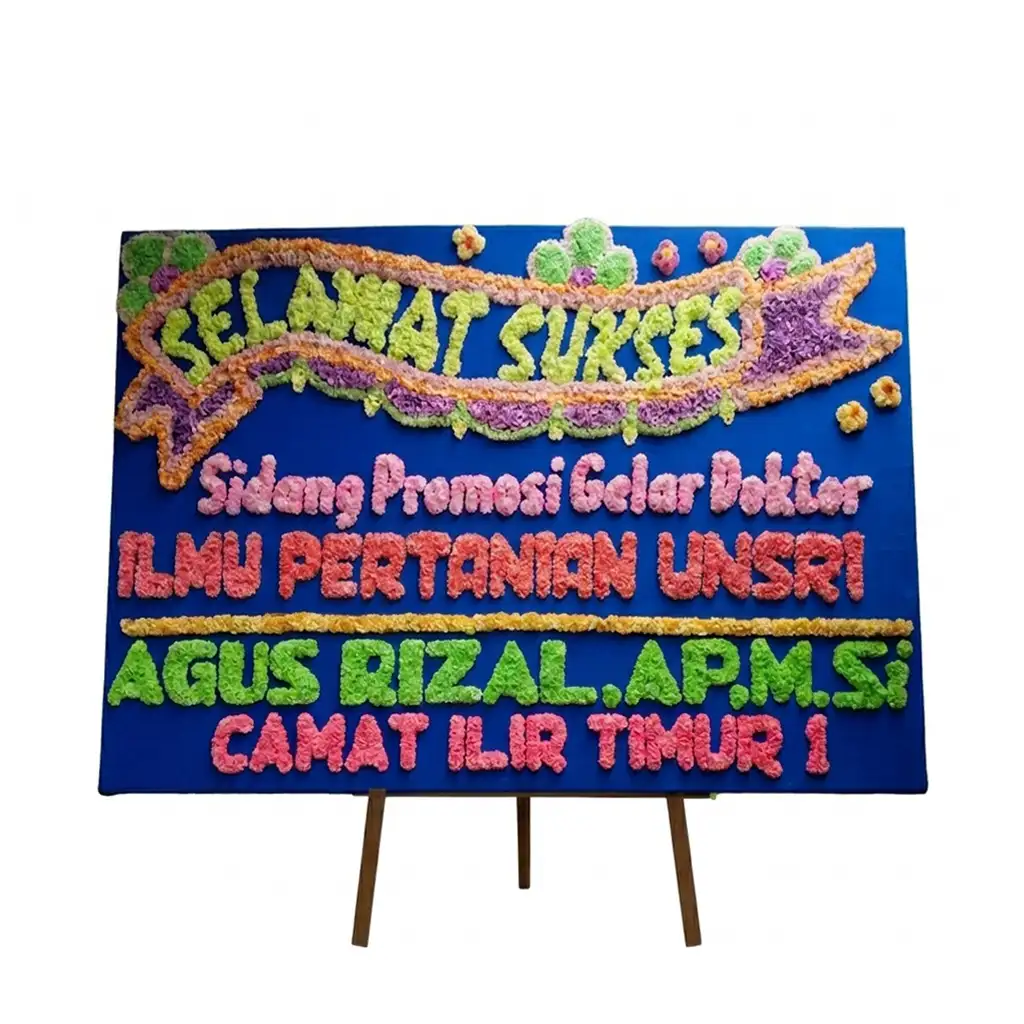Bunga Papan Selamat & Sukses - Palembang