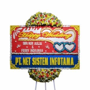Bunga Papan Happy Wedding | Pernikahan Garut