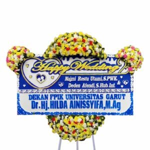 Bunga Papan Happy Wedding | Pernikahan Garut