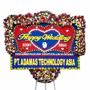 Bunga Papan Happy Wedding | Pernikahan Garut