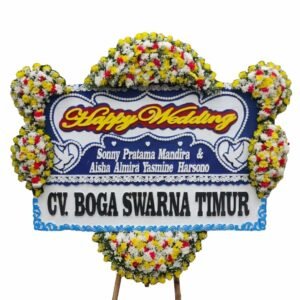 Bunga Papan Happy Wedding | Pernikahan Garut